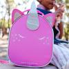 imageArctic Zone Animal Shape Lunch Bag with 210g Ice Pack and 4 Piece Kids Sandwich Set  Unicorn Pink