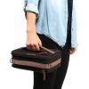 imageArctic Zone Canvas Expandable Horizontal Lunch Box with Removable Shoulder Strap  BlueBlack