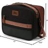 imageArctic Zone Canvas Expandable Horizontal Lunch Box with Removable Shoulder Strap  BlueBlack