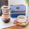 imageArctic Zone Canvas Expandable Horizontal Lunch Box with Removable Shoulder Strap  BlueBlue