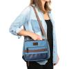 imageArctic Zone Canvas Expandable Horizontal Lunch Box with Removable Shoulder Strap  BlueBlue