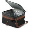 imageArctic Zone Canvas Heathered Eco Expandable Lunch Pack  Insulated Lunch Bag  BlackBlack
