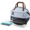imageArctic Zone Canvas Heathered Eco Expandable Lunch Pack  Insulated Lunch Bag  BlackBlue