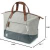 imageArctic Zone Canvas Heathered Eco Expandable Lunch Pack  Insulated Lunch Bag  BlackGray