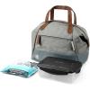 imageArctic Zone Canvas Heathered Eco Expandable Lunch Pack  Insulated Lunch Bag  BlackGray