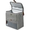 imageArctic Zone Canvas Heathered Eco Expandable Lunch Pack  Insulated Lunch Bag  BlackGray