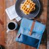 imageArctic Zone Canvas Heathered Eco Expandable Lunch Pack  Insulated Lunch Bag  BlackGray