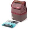 imageArctic Zone Canvas Heathered Eco Expandable Lunch Pack  Insulated Lunch Bag  BlackWine