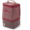 imageArctic Zone Canvas Heathered Eco Expandable Lunch Pack  Insulated Lunch Bag  BlackWine