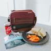 imageArctic Zone Canvas Heathered Eco Expandable Lunch Pack  Insulated Lunch Bag  BlackWine
