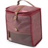 imageArctic Zone Canvas Heathered Eco Expandable Lunch Pack  Insulated Lunch Bag  BlackWine