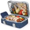 imageArctic Zone Expandable Thermal Insulated Food Carrier Large Teal FabricNavy