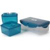 imageArctic Zone High Performance Meal Prep Lunch Bag MD with 6 Piece Printed Leak Proof Bento and 250g High Performance Ice Pack  Leafy GreyLeafy Grey