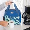 imageArctic Zone High Performance Meal Prep Lunch Bag MD with 6 Piece Printed Leak Proof Bento and 250g High Performance Ice Pack  Leafy GreyLeafy Grey