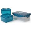 imageArctic Zone High Performance Meal Prep Lunch Bag MD with 6 Piece Printed Leak Proof Bento and 250g High Performance Ice Pack  Leafy GreyNocturnal Orchid