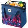 imageArctic Zone High Performance Meal Prep Lunch Bag MD with 6 Piece Printed Leak Proof Bento and 250g High Performance Ice Pack  Leafy GreyNocturnal Orchid