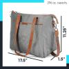 imageArctic Zone Insulated Lunch Tote Bag for Women  Lunch Box Cooler Tote BagHeathered Gray