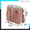 imageArctic Zone Insulated Lunch Tote Bag for Women  Lunch Box Cooler Tote BagHeathered Rose Tan