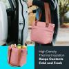 imageArctic Zone Insulated Lunch Tote Bag for Women  Lunch Box Cooler Tote BagHeathered Rose Tan