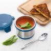 imageArctic Zone Insulated Thermal Bowl with 4Lock Lid  16 oz  Red  BPA Free Leakproof Food ContainerBlue
