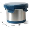 imageArctic Zone Insulated Thermal Bowl with 4Lock Lid  16 oz  Red  BPA Free Leakproof Food ContainerBlue