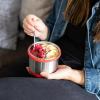 imageArctic Zone Insulated Thermal Bowl with 4Lock Lid  16 oz  Red  BPA Free Leakproof Food ContainerRed