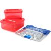 imageArctic Zone Pizza Lunch Pack with 210g Ice Pack and 4 Piece Kids Sandwich Set  Pizza