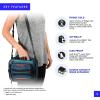 imageArctic Zone Titan Deep Freeze Fridge Cold Expandable Insulated Horizontal Lunch Pack with 2X 250g High Performance Ice Walls BlueBlue