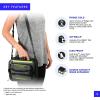 imageArctic Zone Titan Deep Freeze Fridge Cold Expandable Insulated Horizontal Lunch Pack with 2X 250g High Performance Ice Walls BlueGray