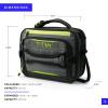imageArctic Zone Titan Deep Freeze Fridge Cold Expandable Insulated Horizontal Lunch Pack with 2X 250g High Performance Ice Walls BlueGray