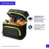 imageArctic Zone Ultimate Secret Lunch Bucket  Dual Compartment Insulated Lunch Pack  NavyBlack