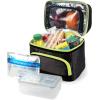 imageArctic Zone Ultimate Secret Lunch Bucket  Dual Compartment Insulated Lunch Pack  NavyBlack