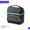 imageArctic Zone Ultimate Secret Lunch Bucket  Dual Compartment Insulated Lunch Pack  NavyGray