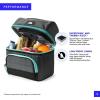 imageArctic Zone Ultimate Secret Lunch Bucket  Dual Compartment Insulated Lunch Pack  NavyGray