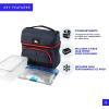 imageArctic Zone Ultimate Secret Lunch Bucket  Dual Compartment Insulated Lunch Pack  NavyNavy