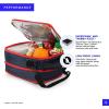 imageArctic Zone Ultimate Upright Expandable Lunch Pack Dual Compartment Insulated  BlackNavy