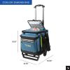 imageTitan Deep Freeze 60 5010 Can Wheeled Cooler  Collapsible Rolling Cooler with Wheels and AllTerrain CartMarine Blue