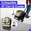 imageTitan Deep Freeze 60 5010 Can Wheeled Cooler  Collapsible Rolling Cooler with Wheels and AllTerrain CartMoss