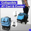 imageTitan Deep Freeze 60 5010 Can Wheeled Cooler  Collapsible Rolling Cooler with Wheels and AllTerrain CartProcess Blue