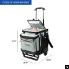 imageTitan Deep Freeze 60 5010 Can Wheeled Cooler  Collapsible Rolling Cooler with Wheels and AllTerrain CartSeagrass