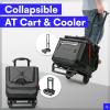 imageTitan Deep Freeze 60 5010 Can Wheeled Cooler  Collapsible Rolling Cooler with Wheels and AllTerrain CartSharkskin Grey