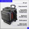 imageTitan Deep Freeze 60 5010 Can Wheeled Cooler  Collapsible Rolling Cooler with Wheels and AllTerrain CartSharkskin Grey