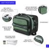 imageTitan Fridge Cold Crush Resistant Expandable Lunch Bag  With Reusable Gel Ice Packs Plus Food Container Set  Sail BlueSail Blue
