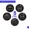 imageTitan Fridge Cold Crush Resistant Expandable Lunch Bag  With Reusable Gel Ice Packs Plus Food Container Set  Sail BlueSail Blue