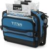 imageTitan Fridge Cold Crush Resistant Expandable Lunch Bag  With Reusable Gel Ice Packs Plus Food Container Set  Sail BlueSail Blue