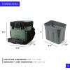imageTitan Fridge Cold Zipperless Insulated Lunch Box  With Reusable Gel Ice Packs Plus Food Container Set  Sage GreenSage Green