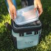 imageTitan Fridge Cold Zipperless Insulated Lunch Box  With Reusable Gel Ice Packs Plus Food Container Set  Sage GreenSail Blue