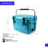 imageTitan Hard Ice Chest Cooler Roto Cooler with Microban Protection and Deep Freeze InsulationBlue