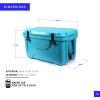 imageTitan Hard Ice Chest Cooler Roto Cooler with Microban Protection and Deep Freeze InsulationBlue