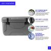 imageTitan Hard Ice Chest Cooler Roto Cooler with Microban Protection and Deep Freeze InsulationGray